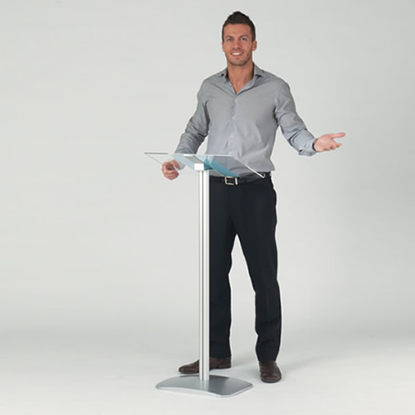 Acrylic Top Lectern with Optional Ringbinder